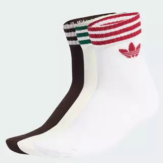 adidas Lifestyle 3-Stripes Ankle Socks 3 Pairs Unisex White KD8257