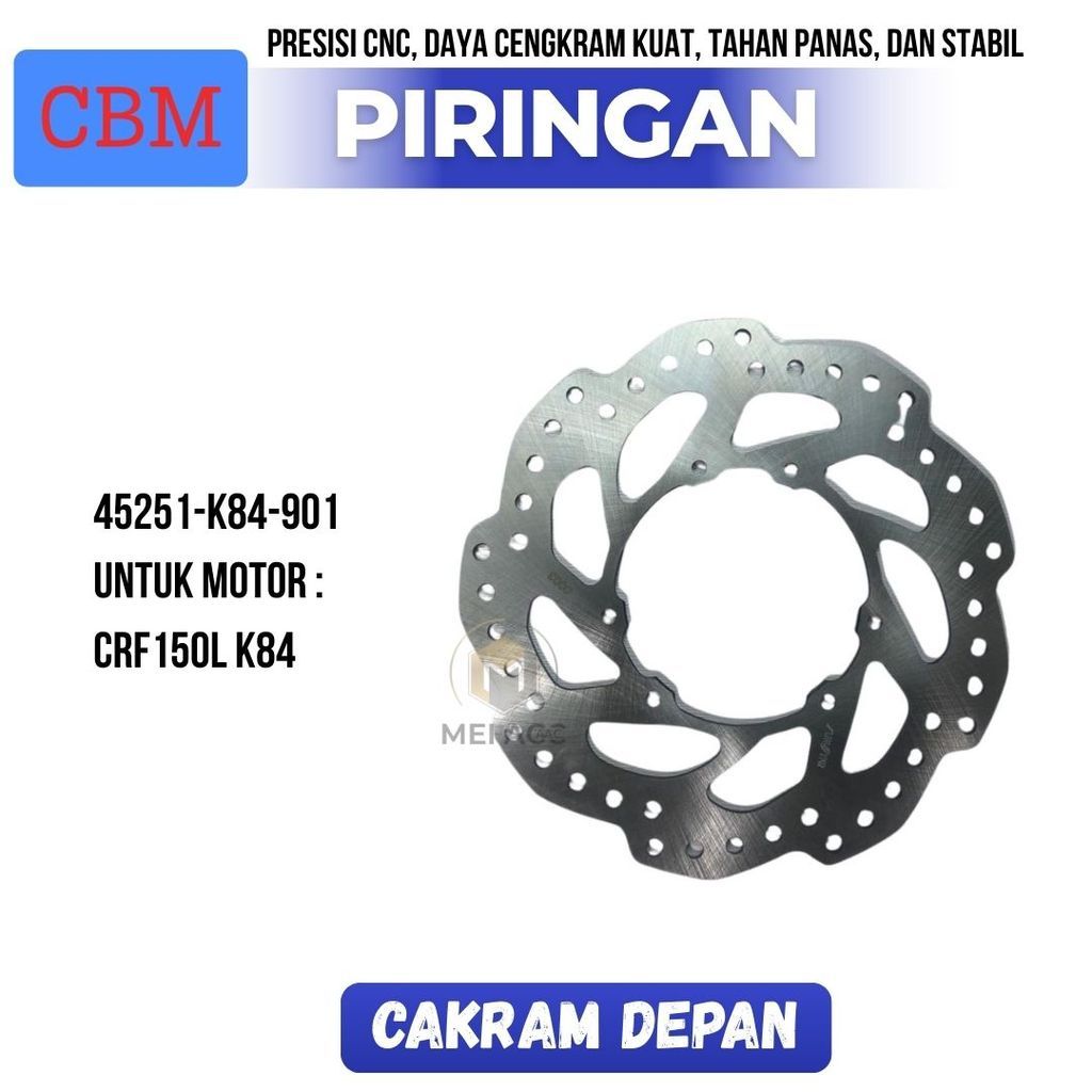 45251-K84-901 แผ่นหน้า CRF 150L CRF150L Honda K84 CRUN/CBM