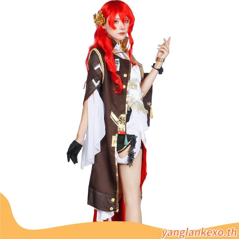 Wudu Honkai Star Rail Himeko ชุดคอสเพลย์แม่บ้าน สําหรับผู้หญิง