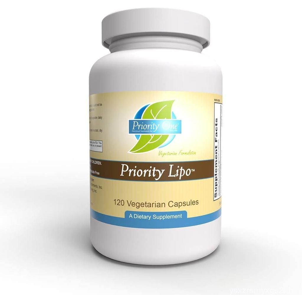 Priority One Vitamins Lipo Priority 120 แคปซูลมังสวิรัติ - บํารุงฟังก์ชั่นตับเพื่อสุขภาพพร้อมการสนับ