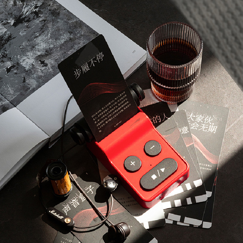One-Way Space Sound Box Player Card Recording Sound Literary Retro Creative Desktop Decoration ฟรีแบ