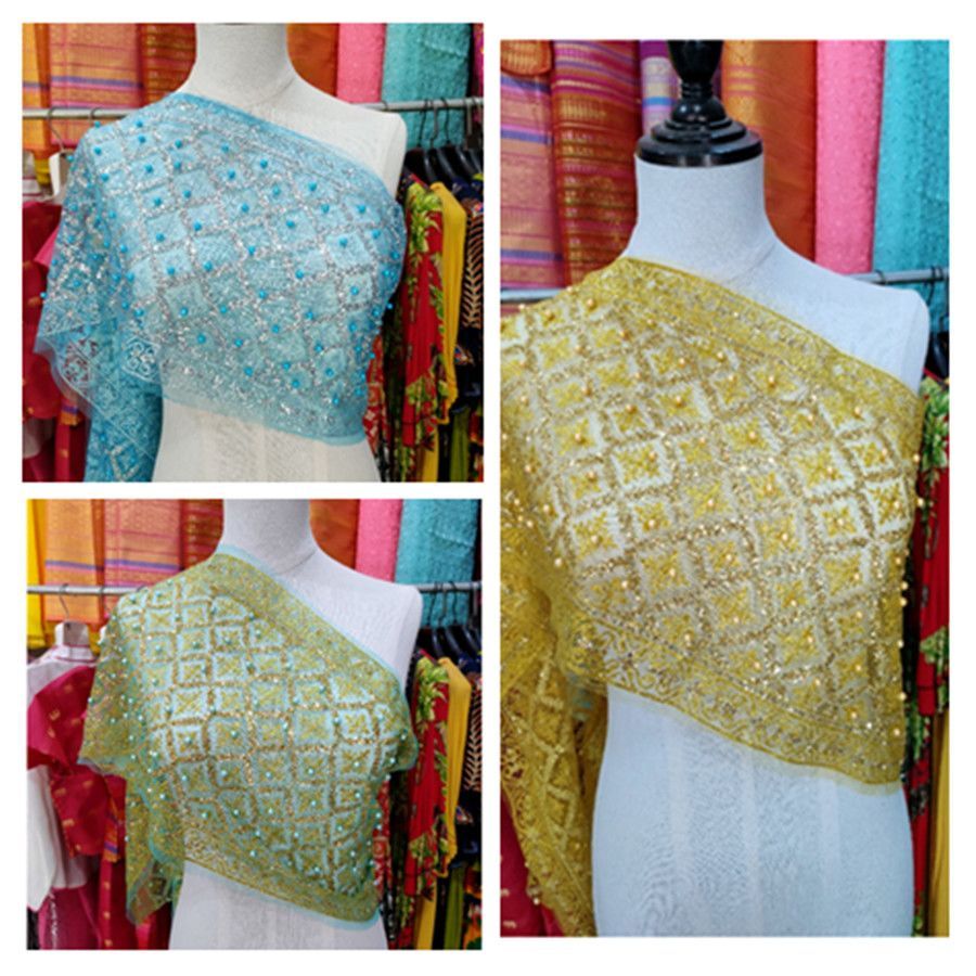 新款 พอส 新款 新款 纯棉薄款热卖ค肩一条 Jundle New Thailand Dai High-grade Sally Shawl Single20251201