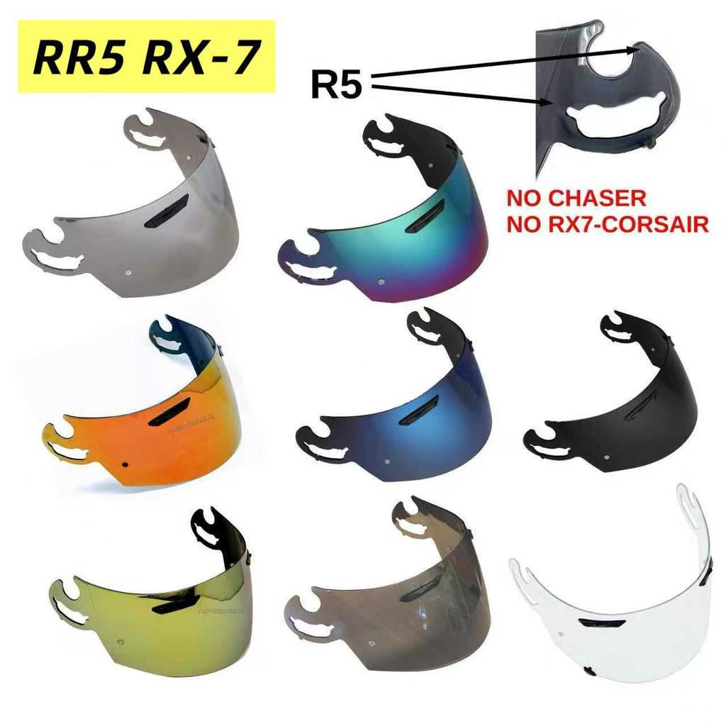 ReadyStockReadyStockVisors สําหรับ RR5 RX-7RV QJ Astro-IQ Rapide-IR VECTOR HR เลนส์หมวกกันน็อคพร้อมป้องกันหมอกเล็บหัวเข็มขัดหมวกกันน็อครถจักรยานยนต์