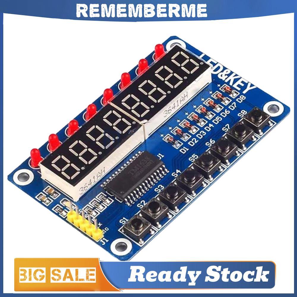 TM1637 TM1638 MAX7219 4/8 หลักหลอด LED Digital Tube สําหรับนาฬิกา Arduino สีแดง Anode Tube Driver Bo