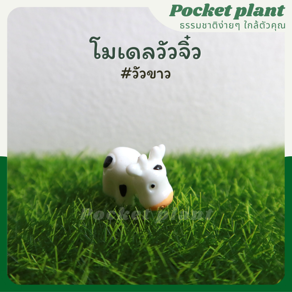 วัวตัวจิ๋ว ตุ๊กตาแต่งสวนจิ๋ว จัดสวนถาด โมเดลบ้านจิ๋ว [DolA-XS-003]