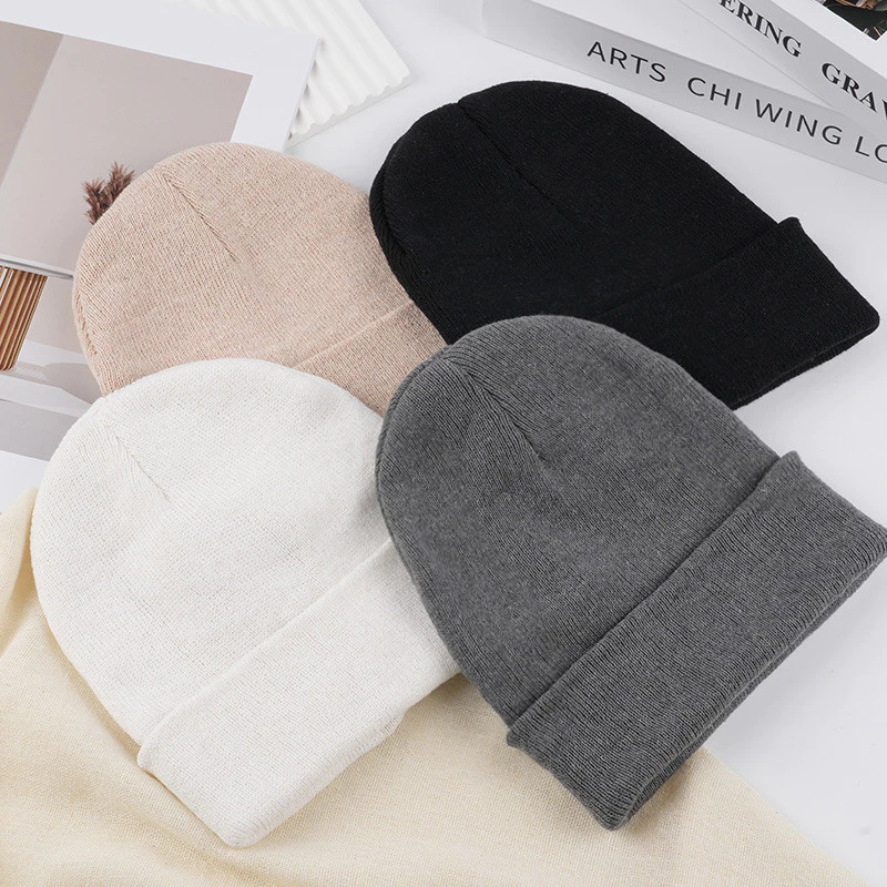 หมวกซ้อนกัน สีพื้น สไตล์เกาหลี อบอุ่น อเนกประสงค์ thumbnail 8