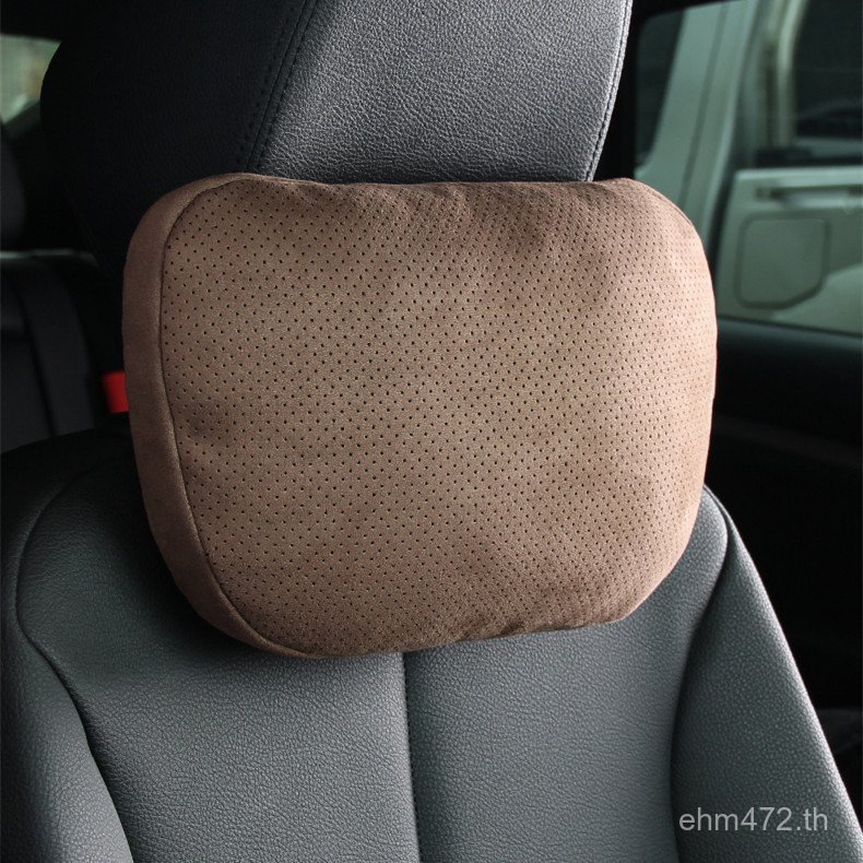 เหมาะสําหรับ Perforated Maybach คอสนับสนุน S-Class รถคอหมอนสบาย Perforated Suede เอว Benz Headrest ผ