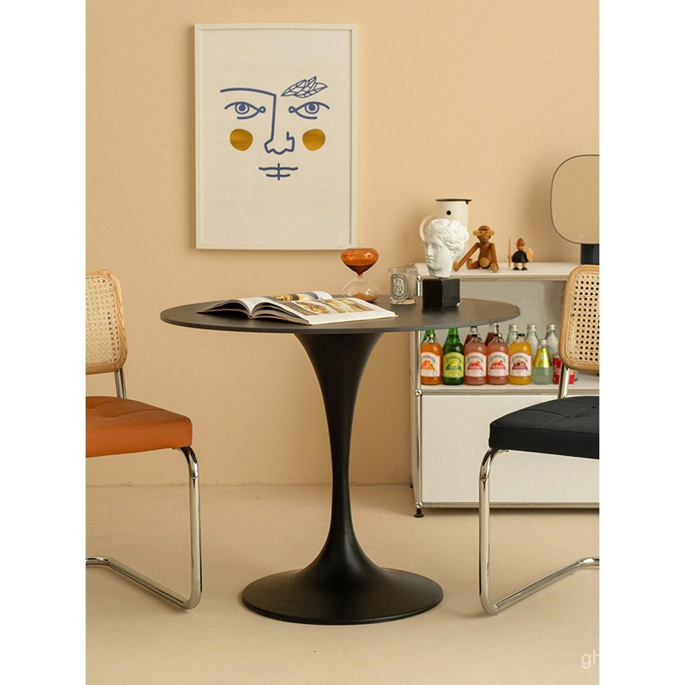 Negotiation Table Simple Round Table Leisure Tulip Nordic Table White Table Chair โต๊ะรับประทานอาหาร