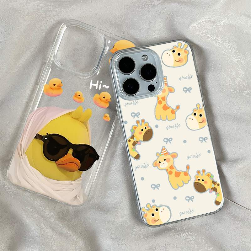 โปร่งใส จัดส่งจากประเทศไทย เป็ดน้อยสีเหลือง for iPhone เคสไอโฟน เคสโทรศัพท์ใส11 12 13 14 15 16 PLUS PRO MAX X XS MAX X - รูปที่ 5