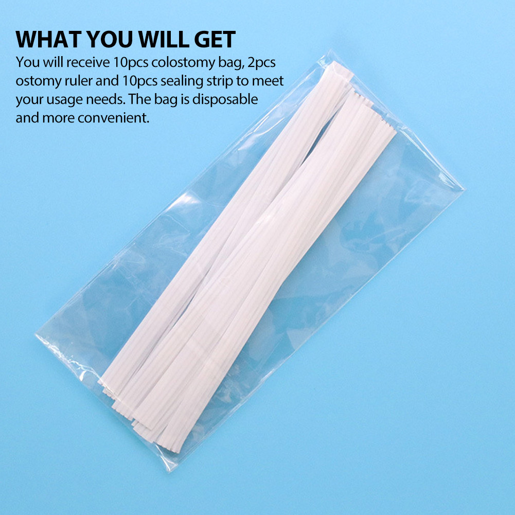 TH จัดส่งจากประเทศไทย ถุงเก็บอุจจาระ ถุงอึแบบชิ้นเดียว ขนาด 20-60มม. Colostomy Bag - รูปที่ 5