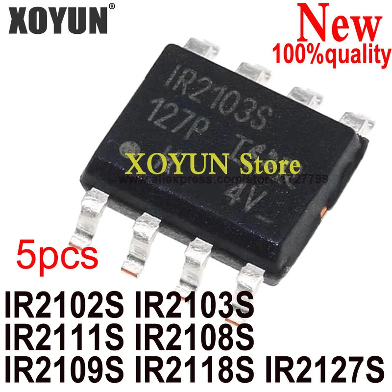 (5 ชิ้น) 100% ใหม่ IR2102S IR2103S IR2111S IR2108S IR2109S IR2118S IR2127S sop-8 ชิป ic ในสต็อก PKHF