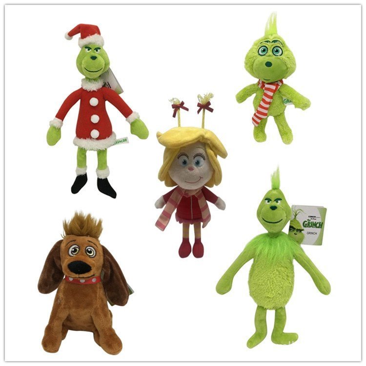 ขายร้อนความร้อน Transfer พิมพ์วิธีการ Grinch Stole ตุ๊กตาคริสต์มาสของเล่น Grinch อะนิเมะการ์ตูน Figu
