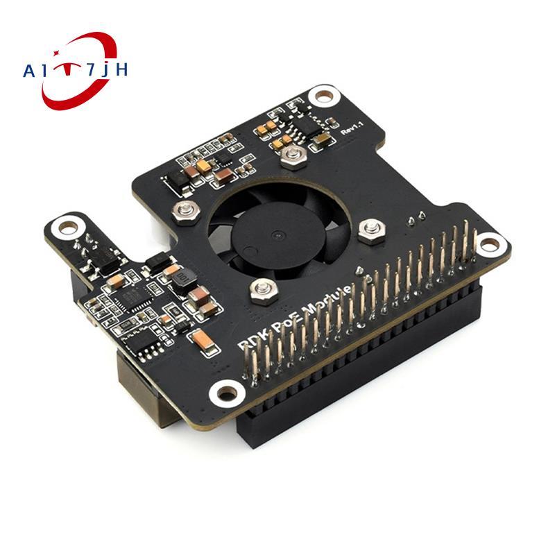 [ใหม่ A7]RDK X5 PoE โมดูลพลังงานมากกว่าบอร์ดขยายอีเธอร์เน็ต IEEE 802.3af/At Onboard พัดลมระบายความร้