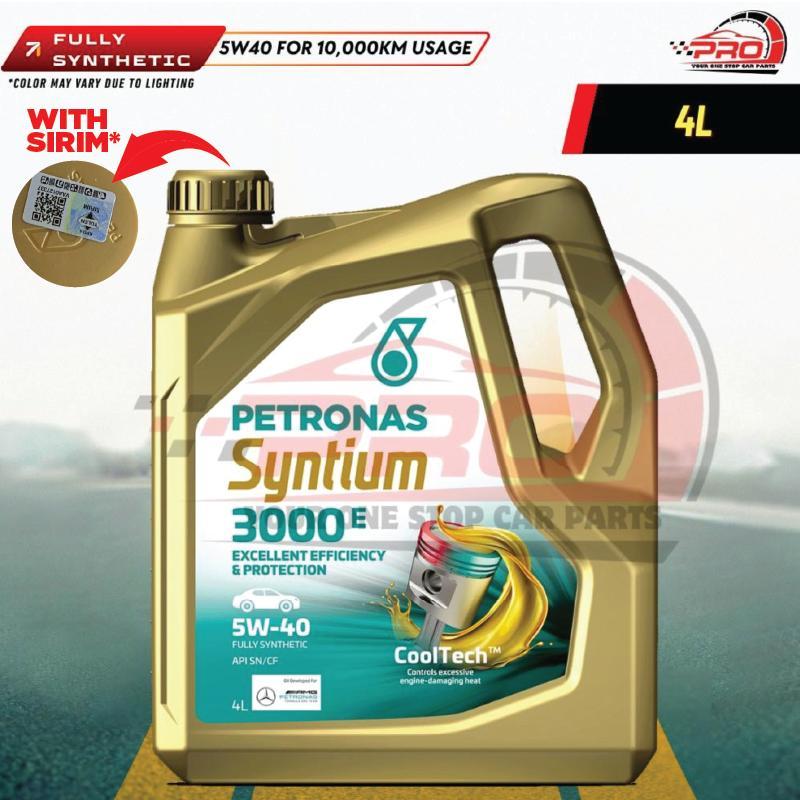 PETRONAS FULLY 5W40 4L SYNTIUM 3000 SYNTHETIC ENGINE OIL 5W-40 5W 40 PERODUA PROTON HYUNDAI KIA HOND