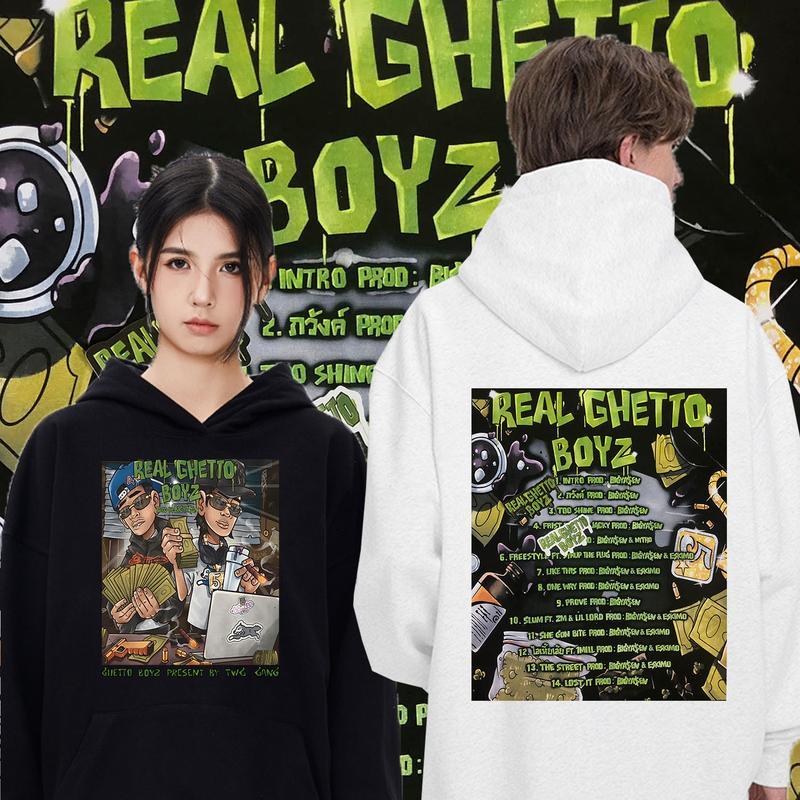 เสื้อฮู้ด 1Mill &4BANGใครสาย Hiphop แนะนำครับ สวยจัด Unisex Hoodie ผ้าฝ้ายแฟชั่น M-3XL