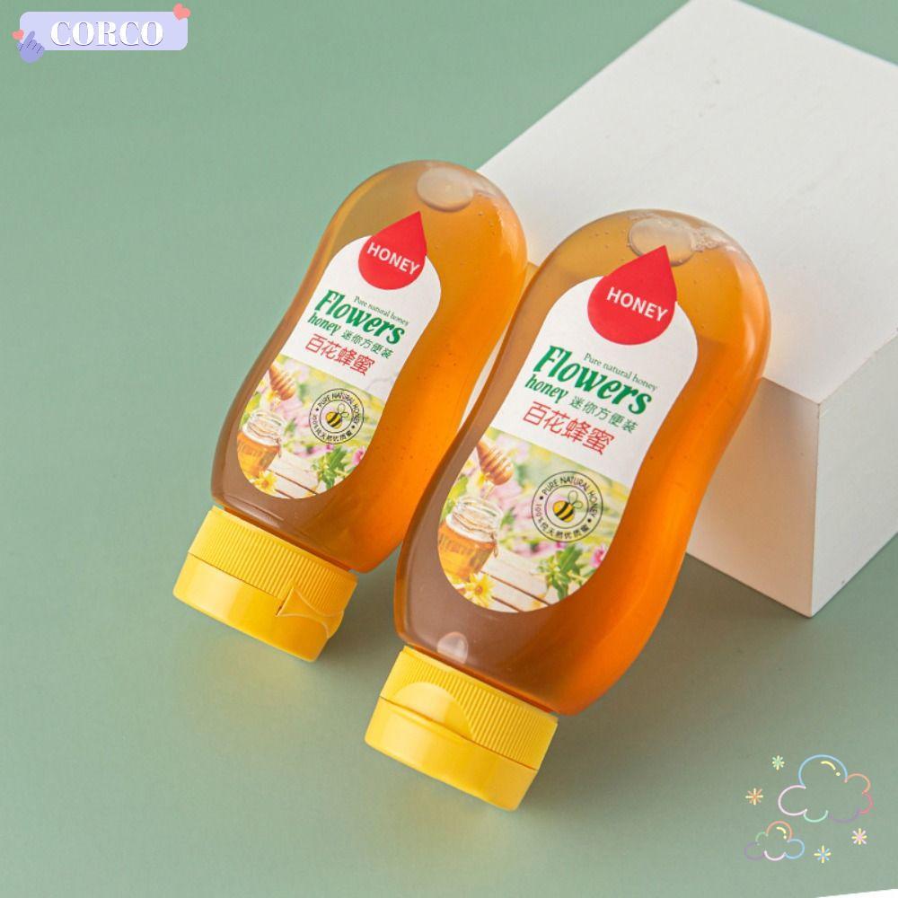 CORCO ขวดน้ําผึ้ง, PP 100g 150g ขวดพลาสติก, ขวดน้ําเชื่อมทนความร้อนขนาดเล็กแบบพกพา