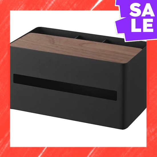 Direct From Japan Yamazaki Tissue Case & Remote Control Stand Brown W26 x D14.2 x H13.5cm RIN Multif