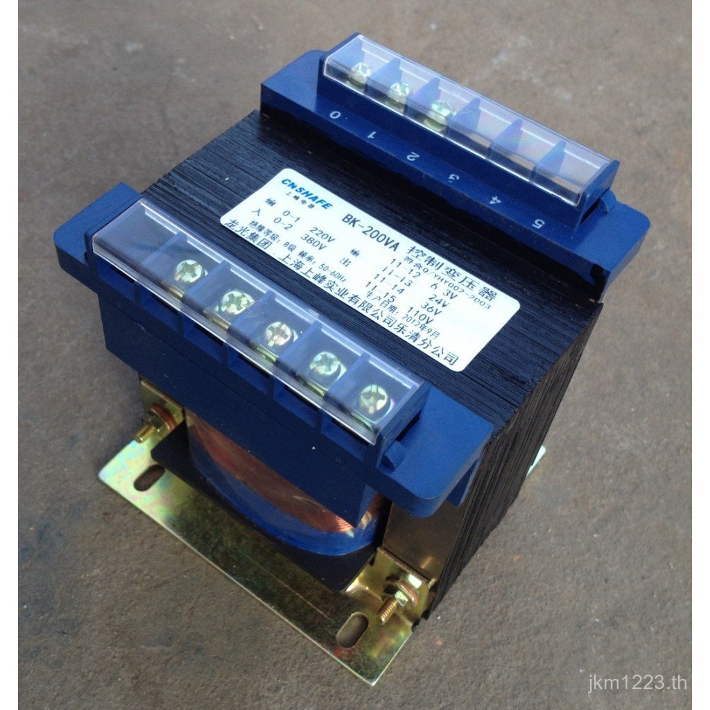 ควบคุม 220V110V36V24V12V6.3V หม้อแปลงไฟฟ้า BK-100VA380V220V แยกเฟสเดียว Q6KJ