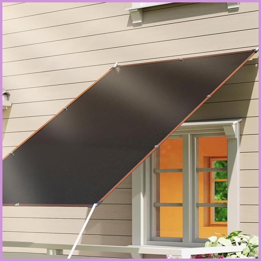 Sun Sail Shade กันสาดสี่เหลี่ยมป้องกันรังสียูวีมัลติฟังก์ชั่ Shade Sail สําหรับ Backyard RV Porch กล