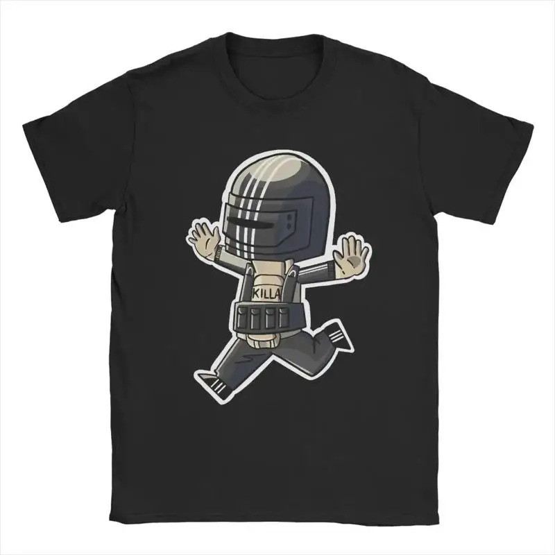 เสื้อผู้ชาย tema จากเกม Escape from Tarkov, ทำด้วย material ผ้าฝ้ายบริสุทธิ์, design คอวี