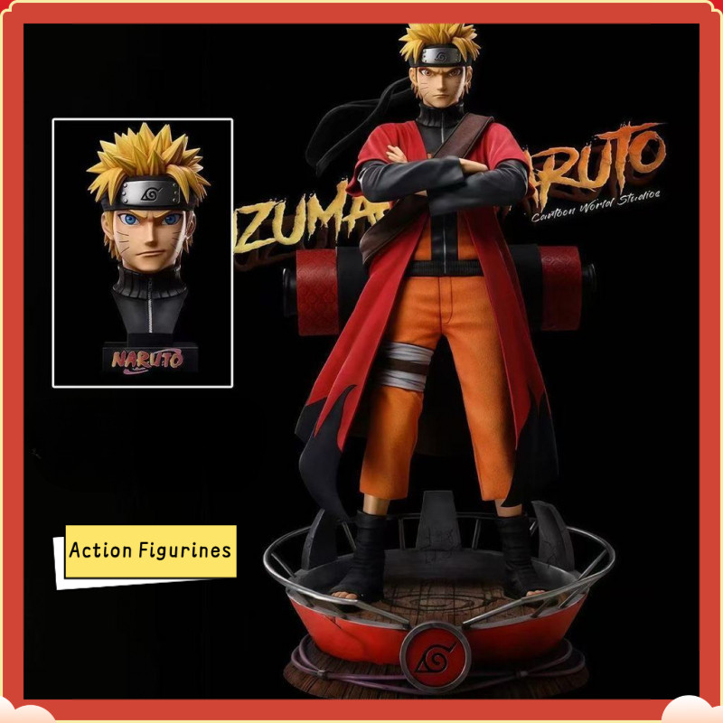 [สินค้าใหม่มาแรง] Immortal-Naruto Double-HeadedแกะสลักNaruto [รุ่นOverseas] ตุ๊กตาGKรุ่นอินเทรนด์เล่นรูปปั้นอะนิเมะอุปกรณ์ต่อพ่วงตกแต่งของขวัญFigurines