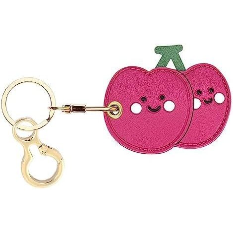 ซองหนังใส่พวงกุญแจ ใช้ได้กับ AirTag,ฝาครอบแท็กอากาศน่ารักพร้อมแหวนพวงกุญแจ,เคสติดตาม GPS สําหรับคีย์