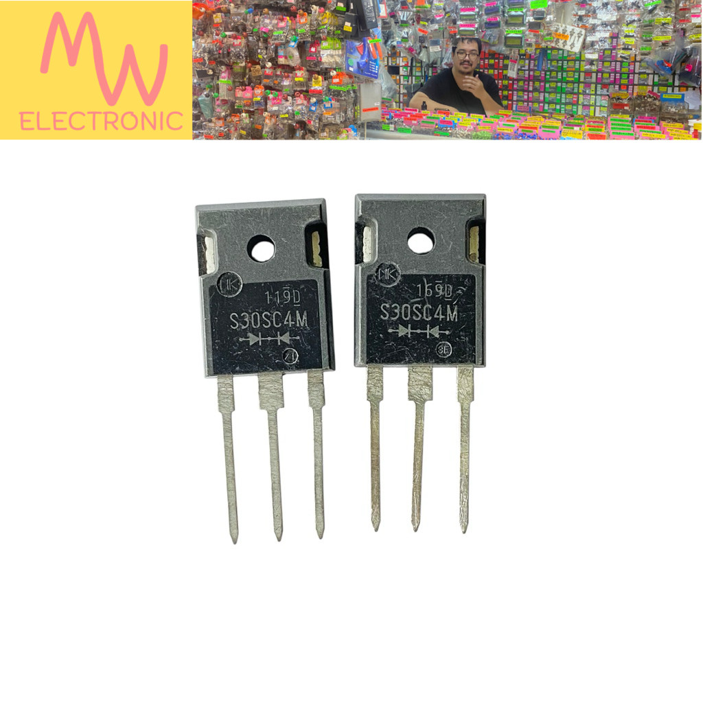 Diode S30SC4M (ราคาต่อ 1ชิ้น) ➡️⬅️ Schottky Diode 30A 40V TO-247 3ขา มีสินค้าพร้อมส่งในไทย