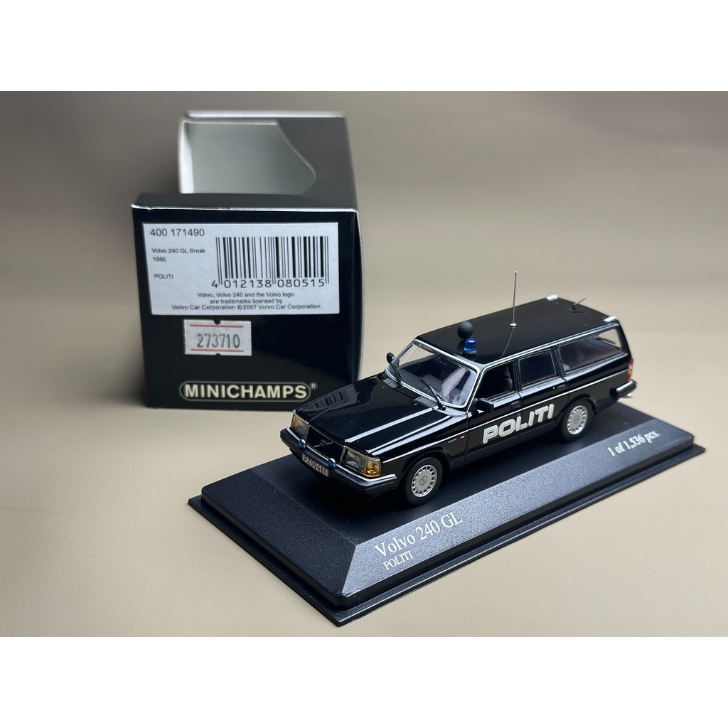 [พร้อมสต็อก] มินิตัด1/43วอลโว่240GLรถตํารวจยินดีต้อนรับสู่คําถามผิดปกติใหม่สภาพรถยืนยันเองขายไม่คืนเ