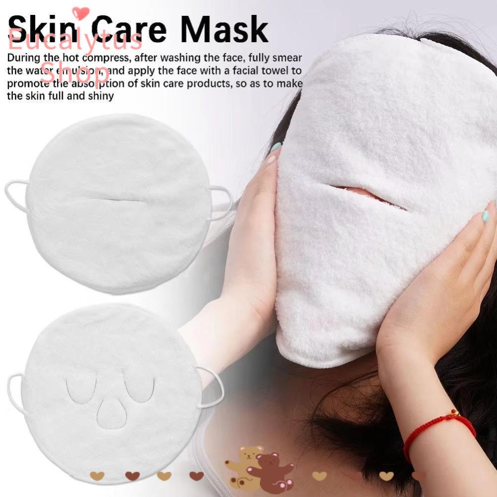 EUCALYTUSS Face Towel , Wet Compress ร้อนและเย็น Steam Face Towel, นํากลับมาใช้ใหม่แขวนหู Facial Ste