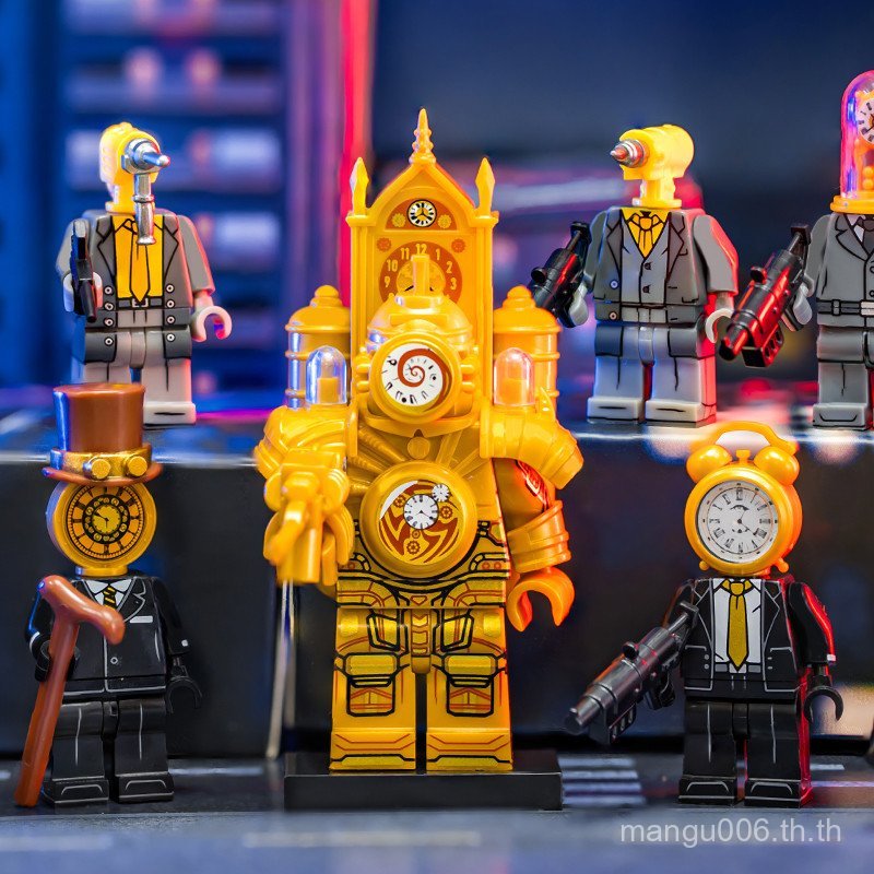 ใหม่ Toilet Man สินค้าใหม่ Titan นาฬิกา Man Boss Wall Clock นาฬิกาปลุก Man Clock Man Building Block 