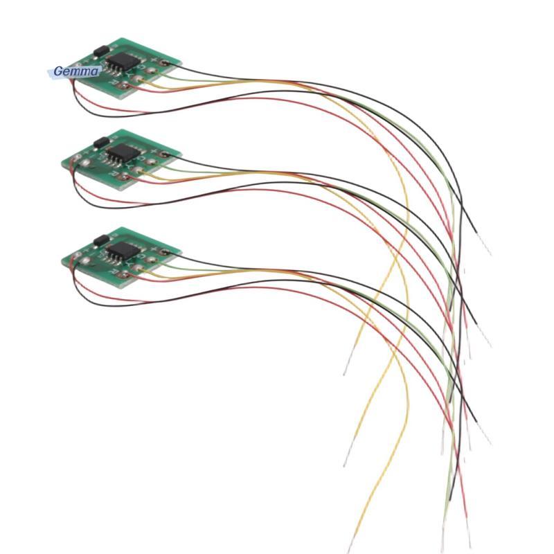 3 ชิ้น HO N Scale รุ่นแผงวงจรไฟฟ้าสัญญาณไฟจราจรรุ่น HO Scale รถไฟรถไฟ Miniatures