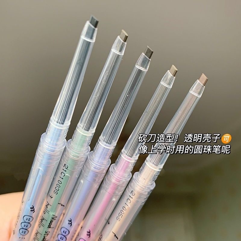 ปัดคิ้ว ย้อมคิ้ว Flortte Flortte Flortte Double-Headed Ultra-Fine ดินสอเขียนคิ้ว Flortte Eyebrow Dye