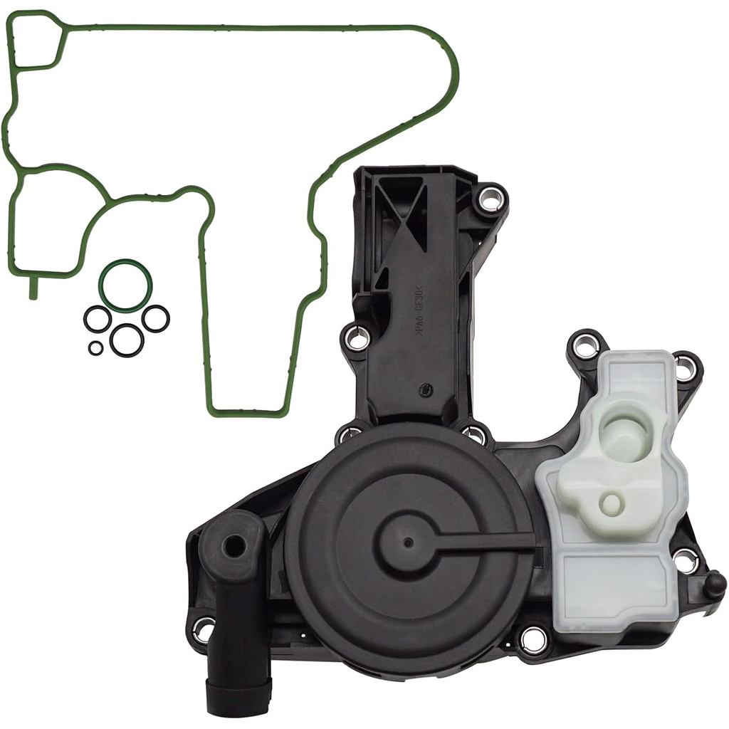 PCV Valve Engine Crankcase Vent Valve Oil Separator with Gasket & O-ring seal for 2012-2018 Audi A4 