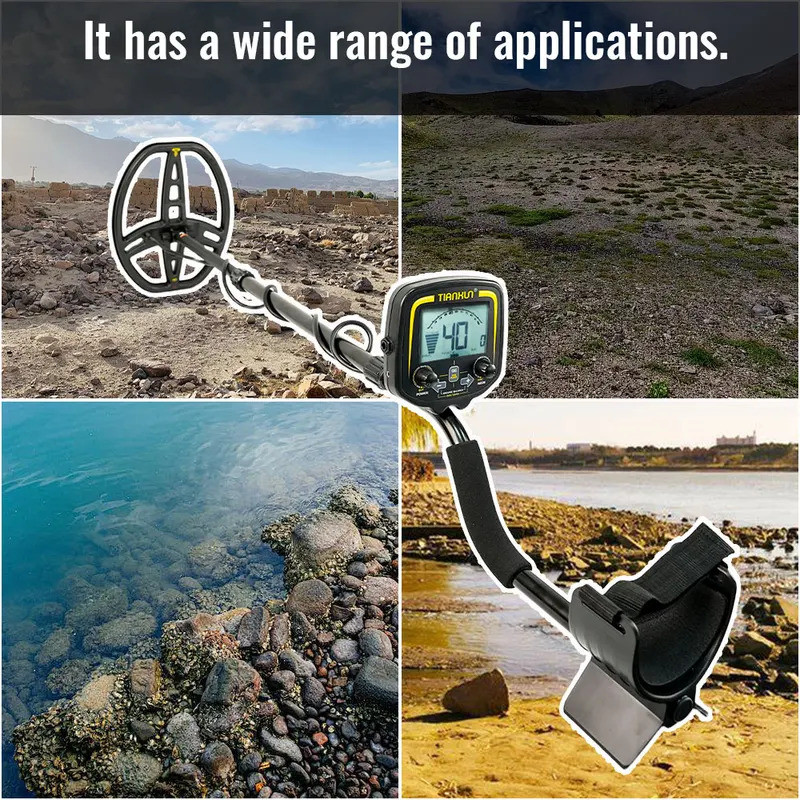 ออกแบบใหม่ TX-850 เครื่องตรวจจับโลหะใต้ดิน Professional ความลึก 2.5 M Scanner ค้นหา Finder เครื่องตร