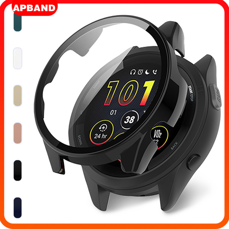 ปกกระจกนิรภัย for Smartwatch Garmin Forerunner 165/165 Music เคสป้องกันรอยขีดข่วน ครอบคลุมเต็ม for Garmin Forerunner 165