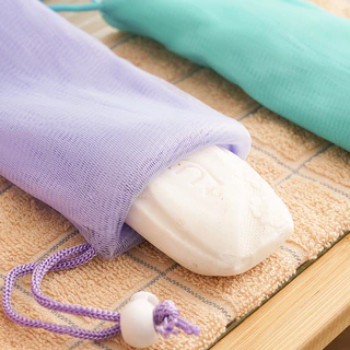 Foaming Net กระเป๋าใส่สบู่แบบหนา ตาข่ายสบู่ ตาข่ายโฟม เหมาะสําหรับทําความสะอาดผิวหน้า อาบน้ํา ซักผ้า ซักมือ