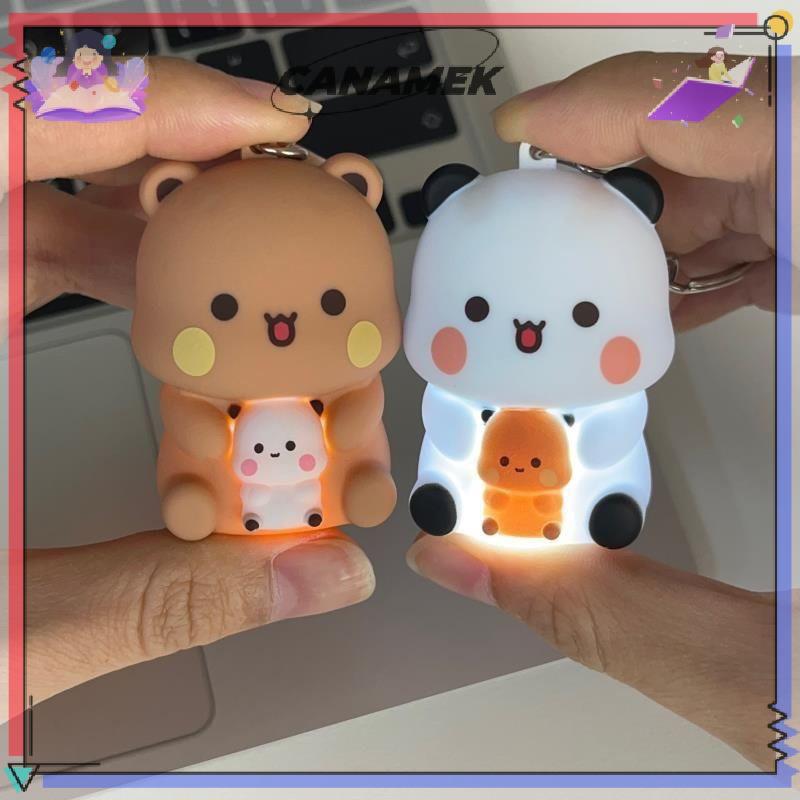 พวงกุญแจลายแพนด้า Bubu & Dudu แบบใหม่ ส่งเสียง "I Love You" ของขวัญสำหรับเด็กและสะสม