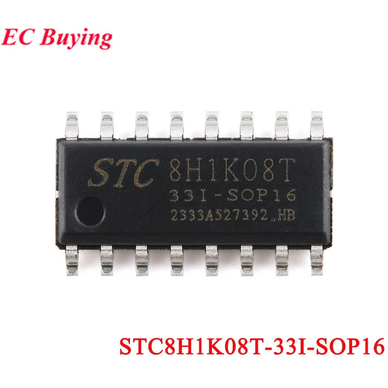 5 ชิ้น/1 ชิ้น STC8H1K08 STC8H1K08T STC 8H1K08T STC8H1K08T-33I-SOP16 ความเร็วสูง 8051 Core 1T Micropr