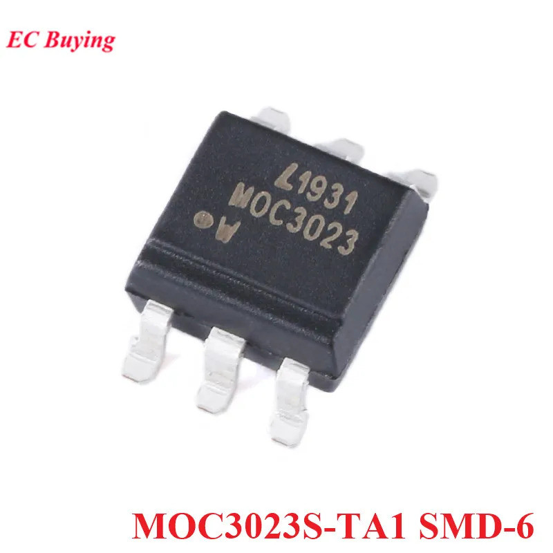 10 ชิ้น/5 ชิ้น MOC3023 MOC3023S-TA1 SMD-6 MOC3023S 3023 SMD6 Triac เอาต์พุต Photocoupler ชิป IC ใหม่