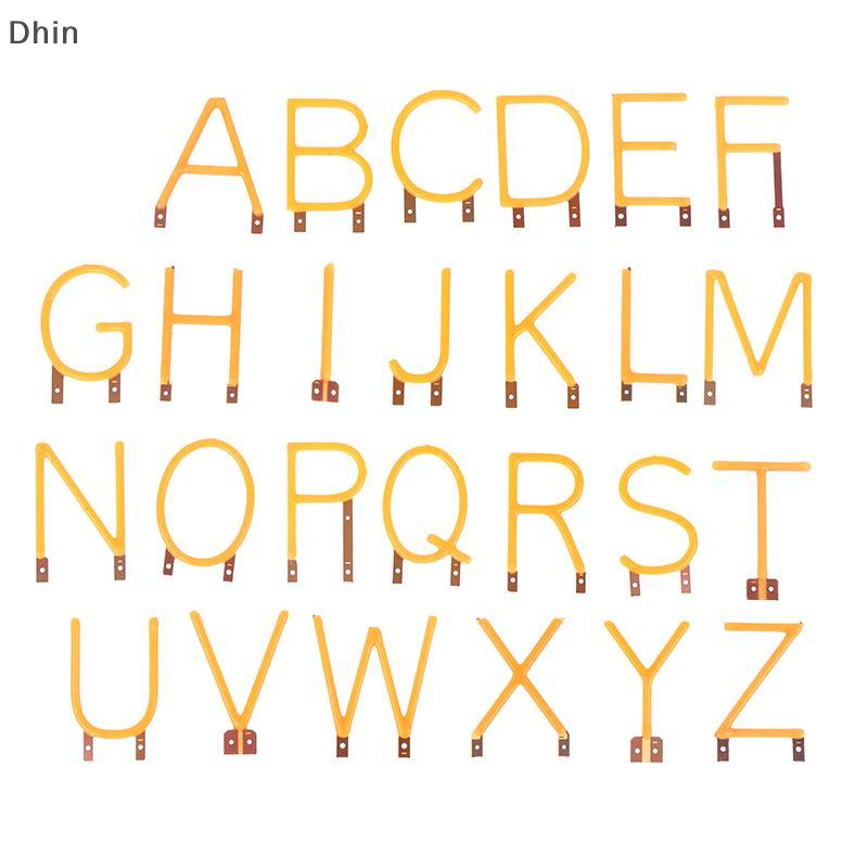 [Dhin] Letter Filament COB LED Filament DC3V เทียน Edison สีเหลืองไดโอด Party ตกแต่งอุปกรณ์เสริม DIY COD