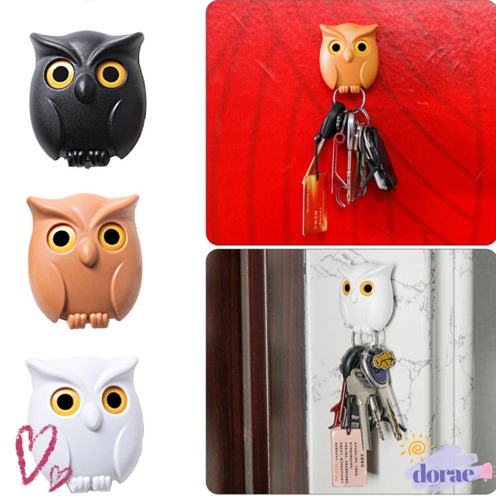 DORAE Magnetic Wall Key Holder Will Open the Eye Hold the Key Home สีดําสีขาวสีน้ําตาล