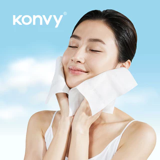 [เซท 10 ชิ้น] Konvy Facial Tissue คอนวี่ กระดาษทิชชูเช็ดหน้า 40แผ่น.