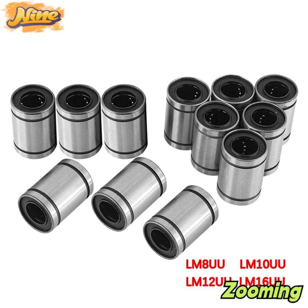 ZOOMING บูชเหล็กทนทานสําหรับเครื่องพิมพ์ CNC Part LM8UU LM10UU LM12UU LM16UU