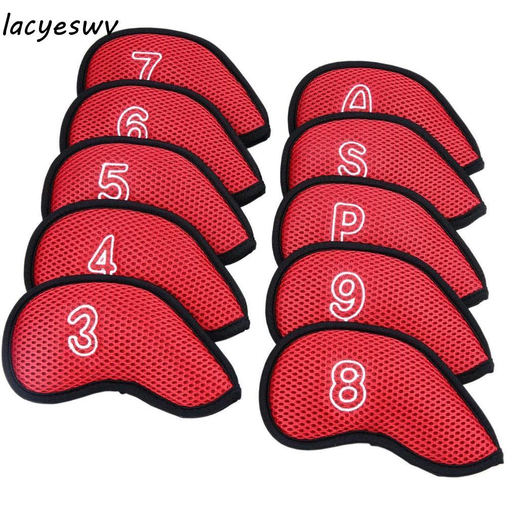 LACYSWV Golf Club Cover Meshy Cover ฝาครอบหัวไม้กอล์ฟ Neoprene Protector Case พร้อมการออกแบบหมายเลข 