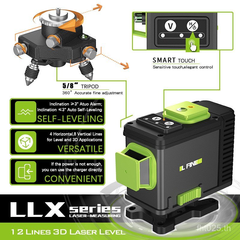ขายส่ง Laser Line Level Line Projector 4D16 Level Laser Line 3D12 Green Light Level WGYK