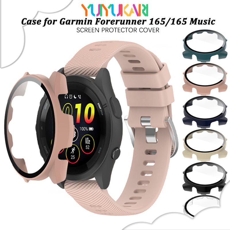 กรณีคอมพิวเตอร์ป้องกัน Gores สำหรับ for Smartwatch Garmin Forerunner 165/165 อุปกรณ์เสริมป้องกันหน้าจอกระจกนิรภัยดนตรี