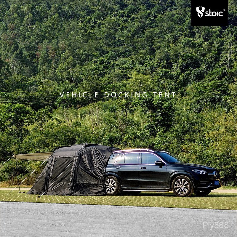Outdoor Camping เต็นท์ด้านหลังรถ suv Tesla EXTENSION เต็นท์ Camping Self-Driving Tour กันฝน