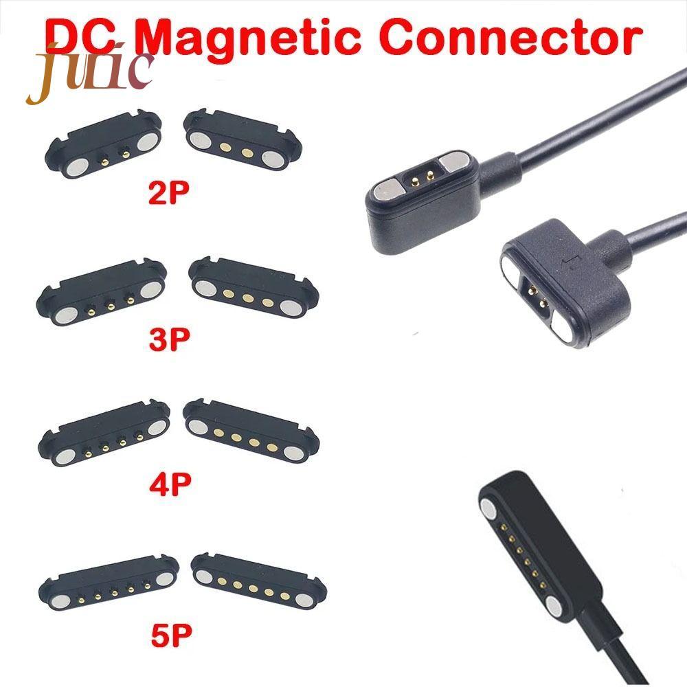 JUIC Pogopin Magnetic Connector, 2Pin 3Pin 4Pin 5Pin High Current DC Magnetic Pogo Pin Connector, 2A