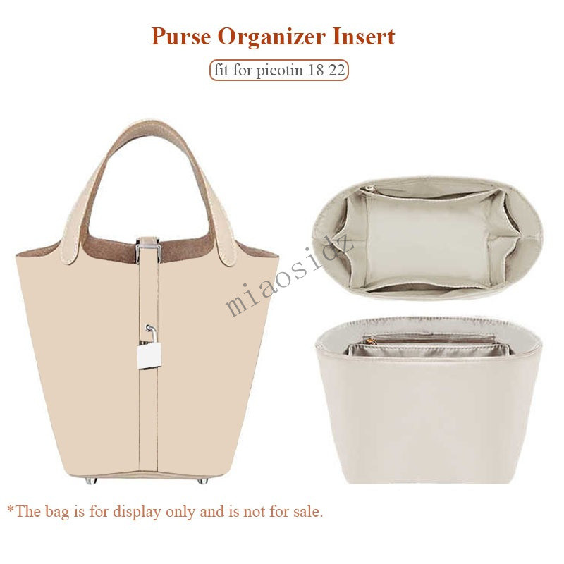 กระเป๋าออแกไนเซอร์ HERMES ขนาดเล็ก สีหลากหลาย เหมาะสำหรับใช้ในกระเป๋าถือ Hermes Picotin