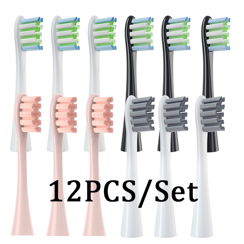 12PCS Replacement Brush Heads for Oclean X/ X PRO/ Z1/ F1/ One/ Air 2 /SE Sonic Electric Toothbrush 